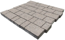 Плитка тротуарная SteinRus Бельпассо А.23(М).Псм.4, Backwash, Травертин, толщина 40 мм