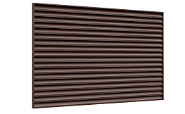 Забор-жалюзи Aquasystem PE MATT RoofTop Бархат, Classic, RAL 8017, фактурная