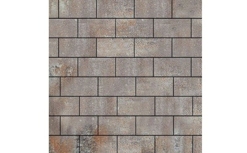 Плитка тротуарная SteinRus Sevilia В.8.П.8 гладкая, ColorMix Берилл, 300*150*80 мм