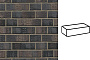 Кирпич клинкерный Westerwaelder Klinker WK 815F, Schwarz-bunt Edelglanz bes. Fuss., 240*55*71 мм