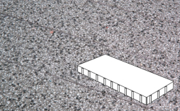 Плитка тротуарная Готика, City Granite FINERRO, Плита Б.9.П.10, Белла Уайт, 900*300*100 мм