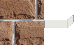 Облицовочный камень Leonardo Stone угловой элемент Турин 260/125*145*30 мм 915