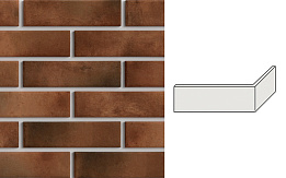 Термопанель угловая на пенополистироле (ППС) с клинкерной плиткой BestPoint Retro Brick Chili 115/236*456*40 мм