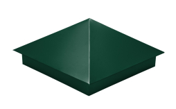 Колпак на столб Grand Line, 0,5 Satin, RAL 6005, 390*390 мм