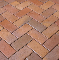 Клинкерная брусчатка Penter Florenz bunt orangegelb geflammt, 200*100*52 мм