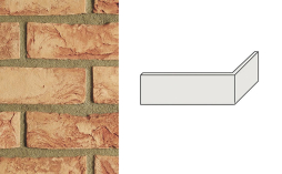 Плитка угловая Terca Orchidee Rose, 215*65*102*22-25 мм