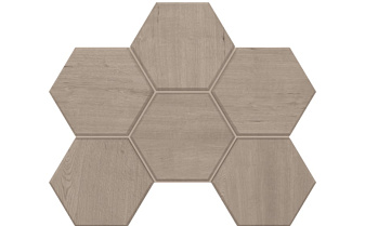 Мозаика Hexagon Estima Classic Wood CW01, неполированный 285*250 мм