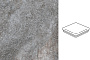 Клинкерная угловая ступень-флорентинер Interbau Abell 274 Mittelgrau, 320*320*9,5 мм