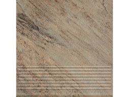 Клинкерная ступень с насечками Paradyz Mattone Pietra, Ochra, 300*300*8,5 мм