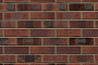 Кирпич клинкерный Westerwaelder Klinker WK 84KS, Rotbraun-bunt Kohle Spezial, 240*55*71 мм