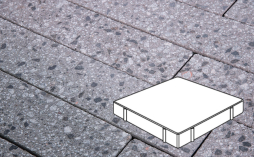 Плитка тротуарная Готика, Granite FINERRO, Квадрат Б.6.К.10, Галенит, 600*600*100 мм