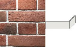 Угловой декоративный кирпич Redstone Кронштадт KR-66/U, 230*105*66 мм