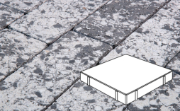 Плитка тротуарная Готика, Granite FINERRO, Квадрат Б.5.К.10, Диорит, 500*500*100 мм