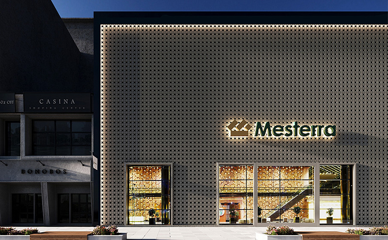 Декоративный бриз-блок Mesterra Cobogo 0101, под покраску, 250*250*70 мм