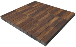 Плитка тротуарная BRAER Ригель 2.0 Color Mix Мальва 320*80*60 мм