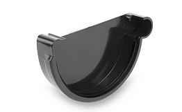 Заглушка правая Galeco для системы PVC D 130/100 мм, RAL 7021