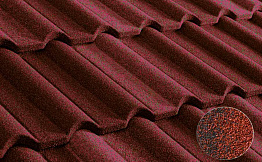 Композитная черепица рядовая Metrotile Gallo Red black
