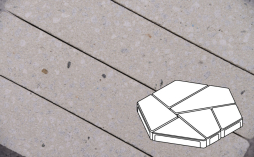 Плитка тротуарная Готика Granite FINERRO, Полигональ Б.8.Фсм.8, Мансуровский, 893*780*80 мм