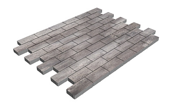 Плитка тротуарная SteinRus Прямоугольник А.6.П.4, гладкая, Умбра, 200*100*40 мм
