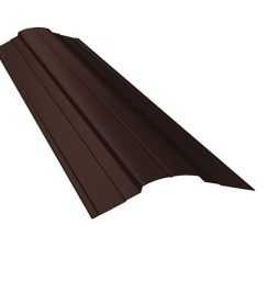 Планка конька фигурного 70*70 мм Grand Line Rooftop Бархат RAL 8017, 3 м