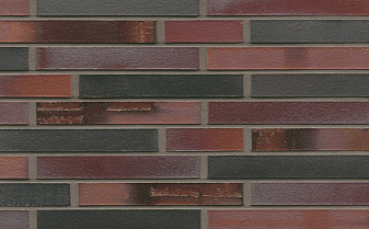 Кирпич клинкерный Muhr 29 S Schwarzblau-bunt Spezial гладкий, 290*90*40 мм