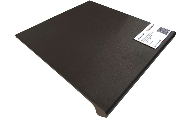 Клинкерная ступень с капиносом Paradyz Natural Brown, структурная, 330*300*11 мм