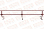 Кровельное ограждение Borge для фальцевой кровли оцинкованное RAL 3005, 300*60 см