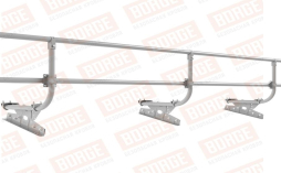 Кровельное ограждение Borge для фальцевой кровли оцинкованное RAL 7004, 300*90 см