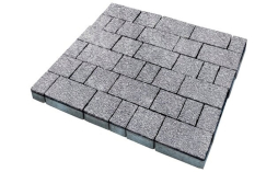 Плитка тротуарная SteinRus Старый город Б.2.Фсм.6, Native, ColorMix Монохром, толщина 60 мм
