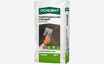 Плиточный клей Основит Стандарт Базпликс АС10 25 кг