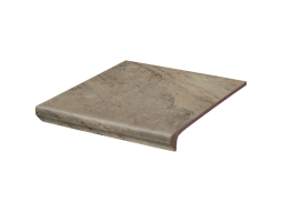 Клинкерная ступень Paradyz Mattone Pietra Ochra с капиносом, 330*300*11 мм