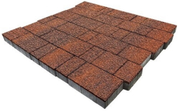 Плитка тротуарная SteinRus, Бельпассо Б.23(М).Псм.6, Native, ColorMix Брук, толщина 60 мм