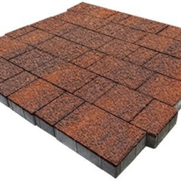Плитка тротуарная SteinRus, Бельпассо Б.23(М).Псм.6, Native, ColorMix Брук, толщина 60 мм