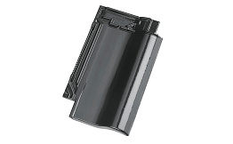 Керамическая черепица рядовая Koramic Alegra 15 Deep Black Noble Engobe
