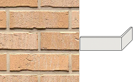 Клинкерная плитка угловая ручной формовки Feldhaus Klinker NF 14 W733 vascu crema pandra 240*71*115*14 мм