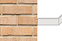 Клинкерная плитка угловая ручной формовки Feldhaus Klinker NF 14 W733 vascu crema pandra 240*71*115*14 мм