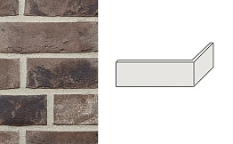Плитка угловая Terca Cinder Coal-White Grijs-Zwart-Wit, 215*65*102*22-25 мм