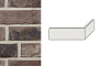 Плитка угловая Terca Cinder Coal-White Grijs-Zwart-Wit, 215*65*102*22-25 мм