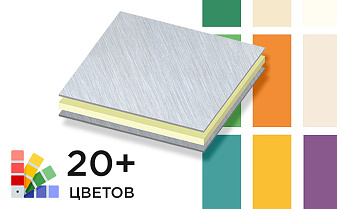 Алюминиевая композитная панель SIBALUX РФ SOLID COLORS
