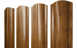 Штакетник Круглый фигурный Print Premium Golden Wood
