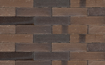 Клинкерная брусчатка Westerwaelder Klinker PK833A Schwarz-braun, 240*55*52 мм
