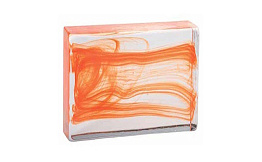 Стеклоблок S.Anselmo Cloud Orange, 121*116*53 мм