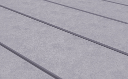 Фиброцементная панель CLADBOARD линеарная 2, полированная, светло-серая, 2400*1200*8 мм