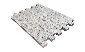 Плитка тротуарная SteinRus Прямоугольник В.6.П.8 Backwash, Мрамор, 200*100*80 мм