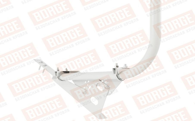 Кровельное ограждение Borge для кровли из композитной черепицы оцинкованное RAL 9003, 300*90 см