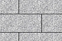 Плитка тротуарная Прямоугольник Б.5.П.6  Стоунмикс белый с черным 600*300*60 мм
