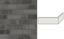 Клинкерная плитка угловая Stroeher Brickwerk, 651 aschgrau, 240*115*71*12 мм