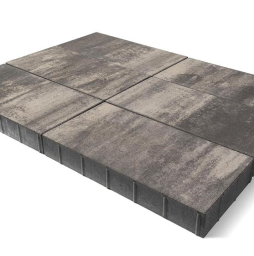 Плитка тротуарная BRAER Сити Color Mix Туман, 300*300*80 мм