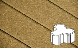 Плитка тротуарная Готика Premium Bronze, Шемрок Г.2.Ф.10, №3, 200*200*100 мм