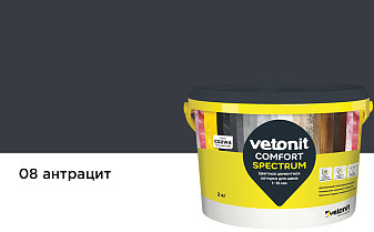 Затирка для швов vetonit comfort spectrum, 08 антрацит, 2 кг
